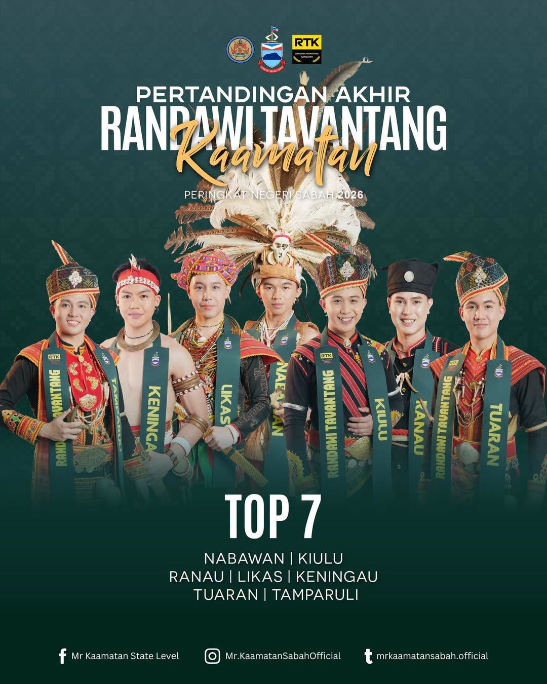 Top 7 Finalis RTK Kaamatan 2026